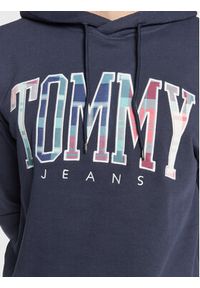 Tommy Jeans Bluza Tartan DM0DM15696 Granatowy Regular Fit. Kolor: niebieski. Materiał: bawełna #4