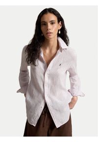 Polo Ralph Lauren Koszula 211A96158011 Różowy Classic Fit. Typ kołnierza: polo. Kolor: różowy. Materiał: len #1