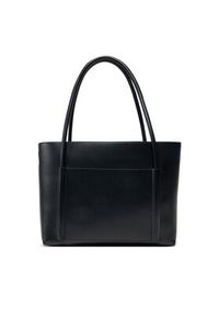 Calvin Klein Torebka Ck Linn Medium Shopper K60K613110 Czarny. Kolor: czarny. Materiał: skórzane