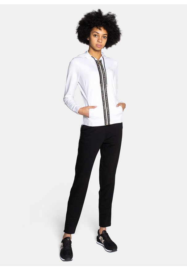 Komplet dresowy damski EA7 Emporio Armani 6KTV70 TJ3PZ 22BA. Kolor: czarny. Materiał: dresówka