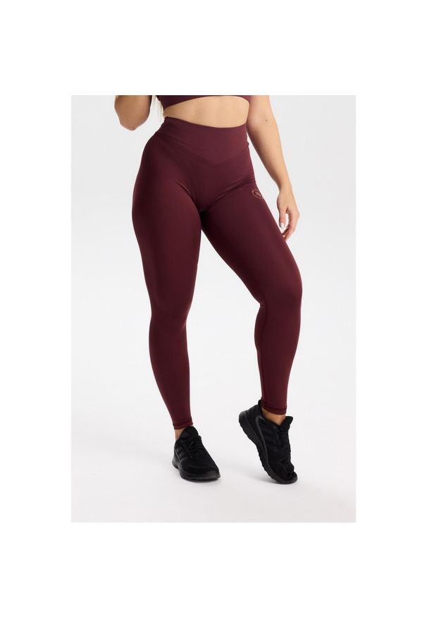 ROUGH RADICAL - Damskie legginsy sportowe fitness Rough Radical Pure Flow Long. Kolor: czerwony, wielokolorowy, brązowy. Sport: fitness