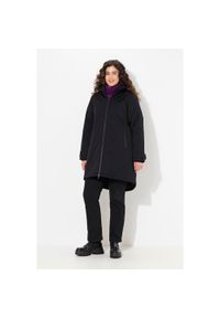 ULLA POPKEN - Damskie Kurtka funkcyjna HYPRAR wodoodporna dwukierunkowy zamek błyskawiczny. Kolekcja: plus size. Kolor: czarny. Materiał: poliester, materiał. Sport: turystyka piesza #1