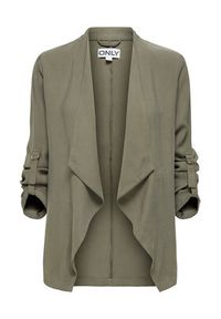 only - ONLY Marynarka Lalia 15367395 Khaki Regular Fit. Kolor: brązowy. Materiał: wiskoza #5