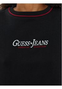 Guess Bluza W4BQ18 KC811 Czarny Regular Fit. Kolor: czarny. Materiał: bawełna