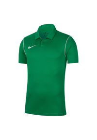 Koszulka treningowa męska Nike Dry Park 20. Kolor: zielony. Długość rękawa: krótki rękaw. Długość: krótkie