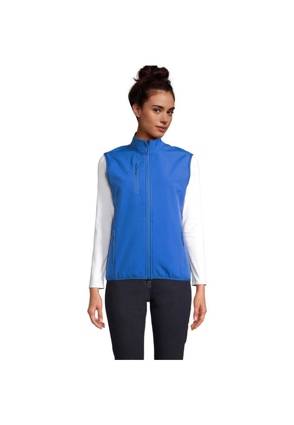 SOL'S - Damska kurtka bez rękawów Sol's Falcon Bw. Kolor: niebieski. Długość rękawa: bez rękawów