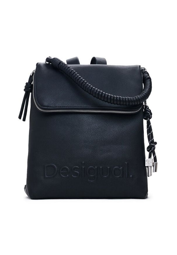 Desigual Plecak Half Hampton 25SAKP46 Czarny. Kolor: czarny. Materiał: skóra