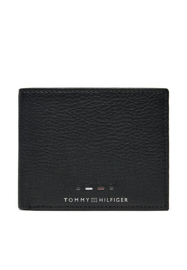 TOMMY HILFIGER - Tommy Hilfiger Mały Portfel Męski Th Premium Mini Cc Wallet AM0AM12781 Czarny. Kolor: czarny. Materiał: skóra