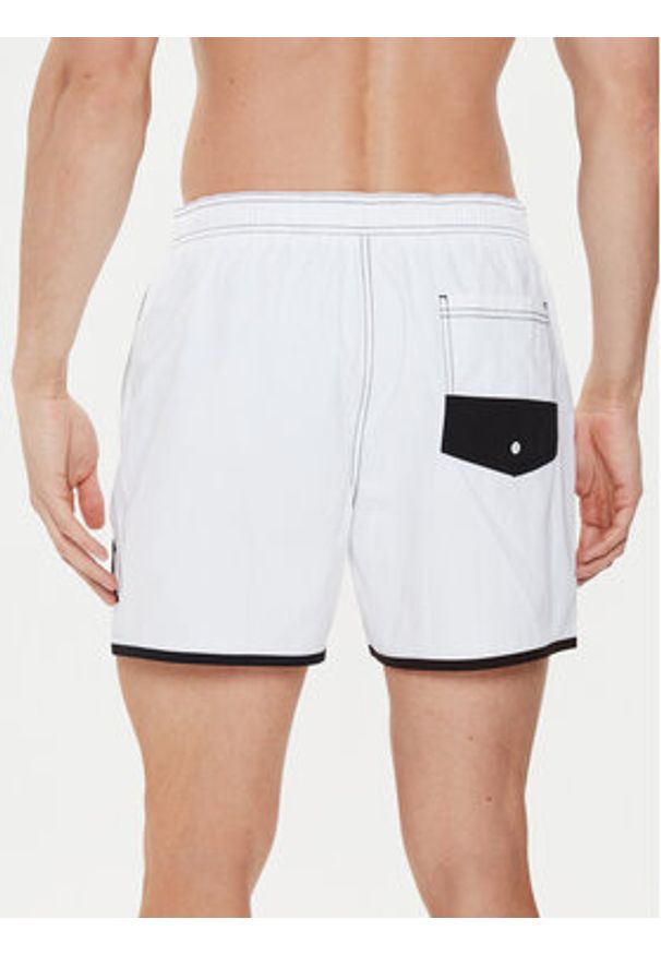 TOMMY HILFIGER - Tommy Hilfiger Szorty kąpielowe UM0UM03149 Biały Regular Fit. Kolor: biały. Materiał: syntetyk