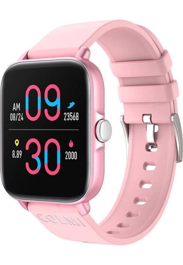 Smartwatch Colmi P28 Plus Różowy (P28 Plus Pink). Rodzaj zegarka: smartwatch. Kolor: różowy