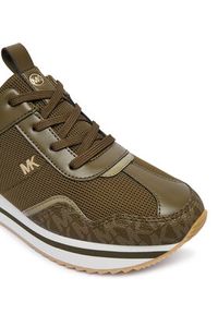 MICHAEL Michael Kors Sneakersy Raina 43T6RNFS1D Khaki. Kolor: brązowy. Materiał: skóra #6
