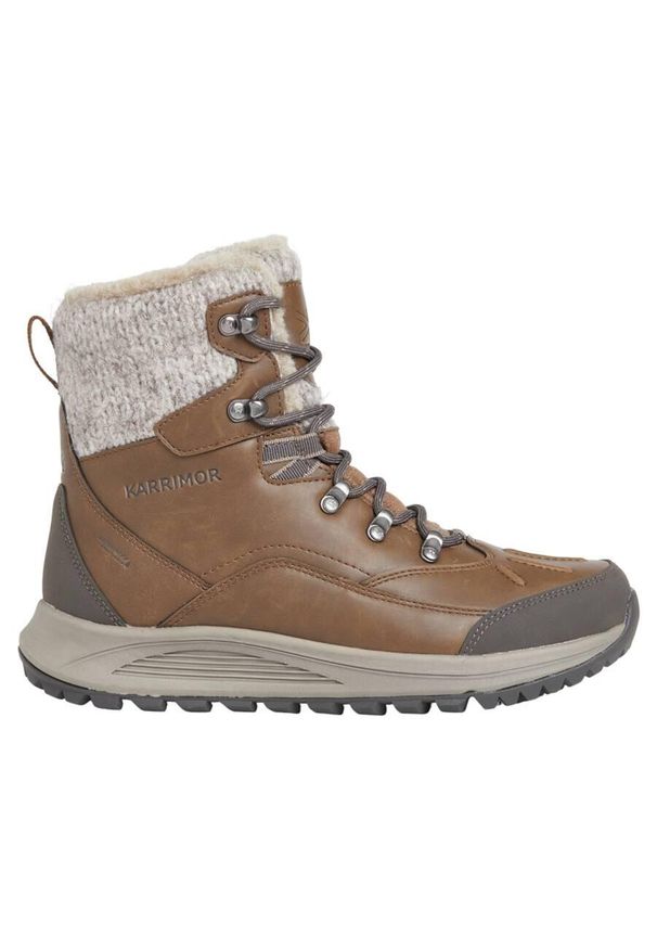 Buty zimowe damskie Karrimor Drift Lady. Kolor: brązowy. Sezon: zima. Sport: turystyka piesza