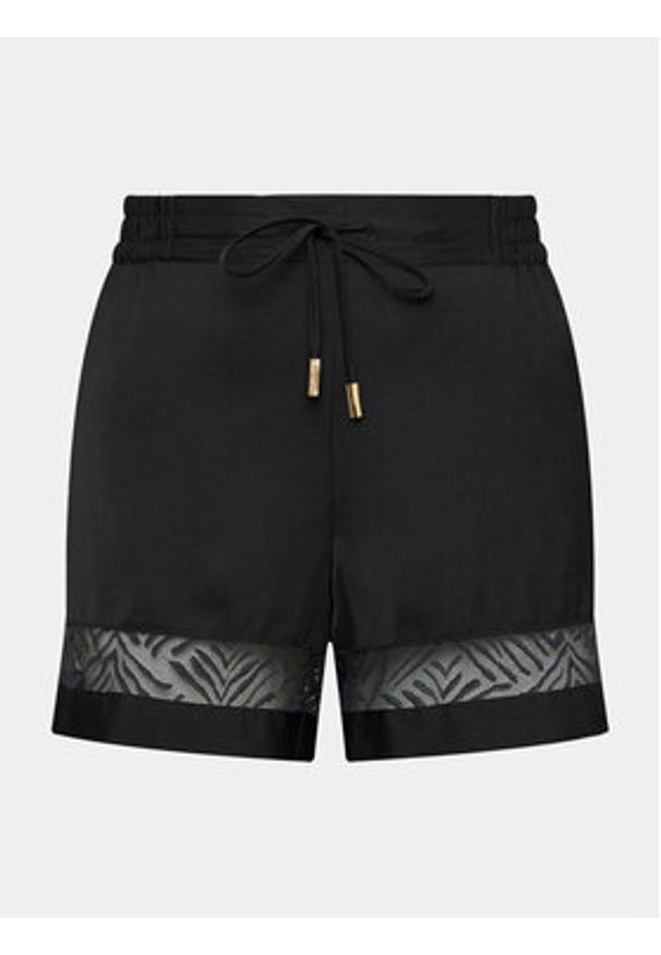Chantelle Szorty piżamowe C11V60 Czarny Regular Fit. Kolor: czarny. Materiał: syntetyk