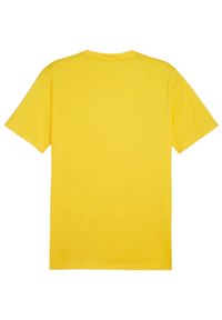 Koszulka męska Puma Team Goal Casuals Tee. Kolor: żółty. Materiał: materiał