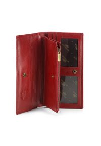 Wittchen - Damski portfel skórzany stylowy na napę. Kolor: czerwony. Materiał: skóra #5
