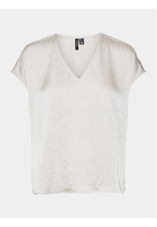 Vero Moda T-Shirt Marys Dana 10300421 Écru Regular Fit. Materiał: syntetyk