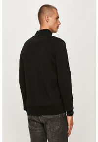 Lacoste - Sweter AH1980. Okazja: na co dzień. Kolor: czarny. Materiał: materiał. Długość rękawa: długi rękaw. Długość: krótkie. Wzór: aplikacja. Styl: casual #4