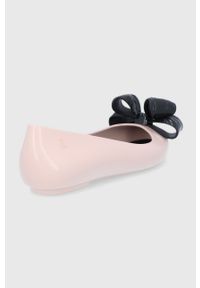melissa - Melissa Baleriny kolor różowy na płaskim obcasie. Nosek buta: okrągły. Kolor: różowy. Materiał: guma. Obcas: na obcasie. Wysokość obcasa: niski #3