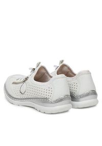 Rieker Sneakersy L3254-80 Biały. Kolor: biały. Materiał: materiał, syntetyk
