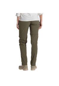 CRAGHOPPERS - Spodnie Damskie Pro III Nosilife Convertible Trousers. Kolor: zielony. Sezon: lato. Sport: turystyka piesza