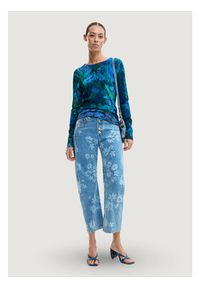 Desigual Sweter JERS_SUECIA Zielony Casual Fit. Okazja: na co dzień. Kolor: zielony. Styl: casual #3