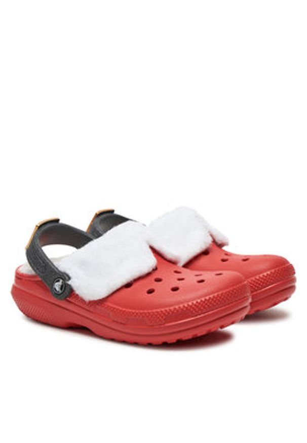 Crocs Klapki Classic Lined Santa Clog 210933 Czerwony. Kolor: czerwony