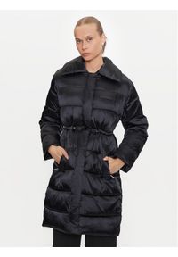 Calvin Klein Płaszcz zimowy K20K207728 Czarny Slim Fit. Kolor: czarny. Materiał: syntetyk. Sezon: zima
