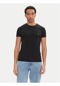 Emporio Armani Underwear T-Shirt EM000375 AF10771 UC001 Czarny Slim Fit. Kolor: czarny. Materiał: bawełna #1