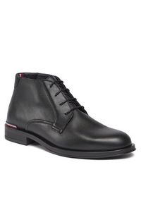 TOMMY HILFIGER - Tommy Hilfiger Trzewiki Core Rwb Hilfiger Lth L Boot FM0FM04804 Czarny. Kolor: czarny #3