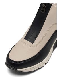 Rieker Sneakersy N6352-60 Beżowy. Kolor: beżowy. Materiał: skóra #4