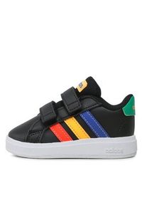 Adidas - adidas Sneakersy Grand Court Lifestyle Hook and Loop Shoes HP8918 Czarny. Kolor: czarny. Materiał: syntetyk