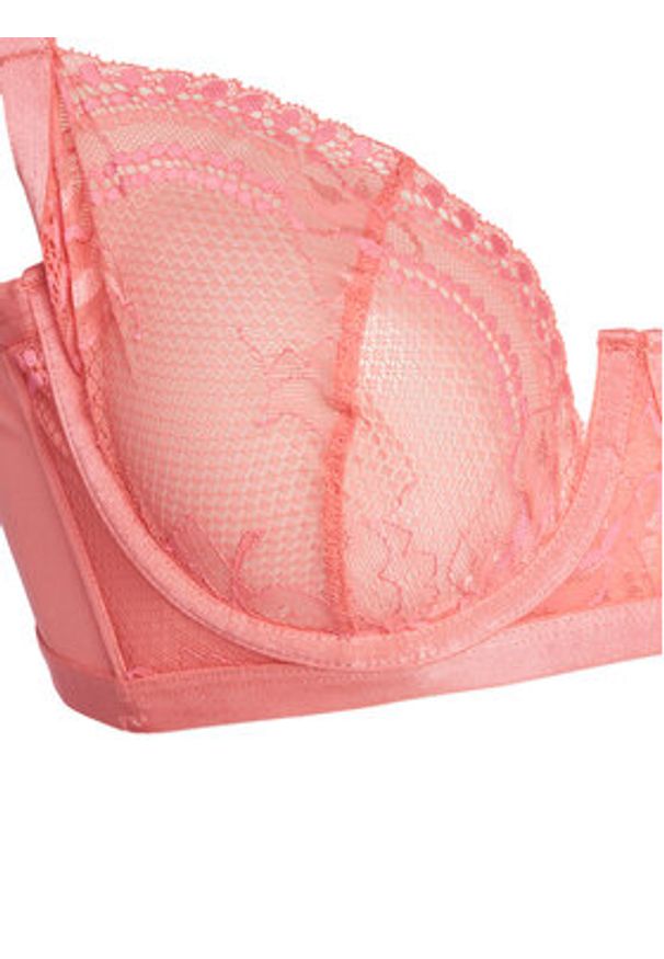 Hunkemöller Biustonosz z fiszbiną Hana 204675 Różowy. Kolor: różowy. Materiał: syntetyk