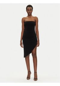 NORMA KAMALI Sukienka koktajlowa KK4223PL949001 Czarny Slim Fit. Kolor: czarny. Materiał: syntetyk. Styl: wizytowy