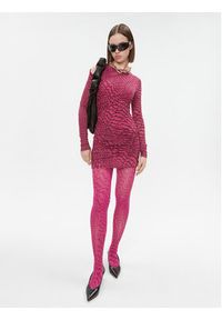 Pinko Sukienka codzienna Alfea 102359 A1A0 Różowy Slim Fit. Okazja: na co dzień. Kolor: różowy. Materiał: syntetyk. Typ sukienki: proste. Styl: casual