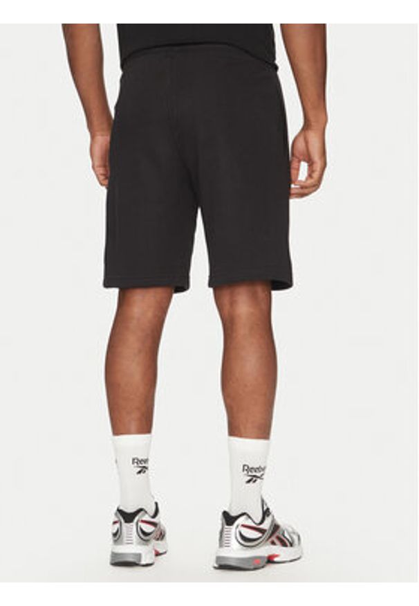 Reebok Szorty sportowe 100221791 Czarny Regular Fit. Kolor: czarny. Materiał: bawełna. Styl: sportowy