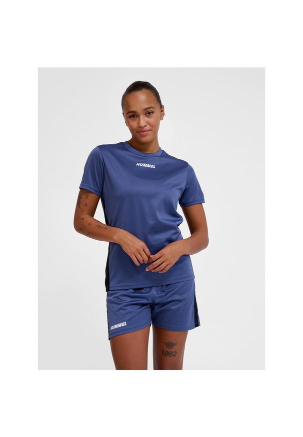 Damski jersey Hummel PL. Kolor: niebieski. Materiał: jersey. Sport: koszykówka