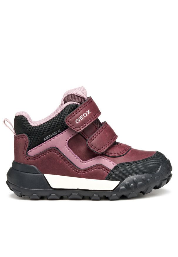 Śniegowce Geox. Kolor: czerwony