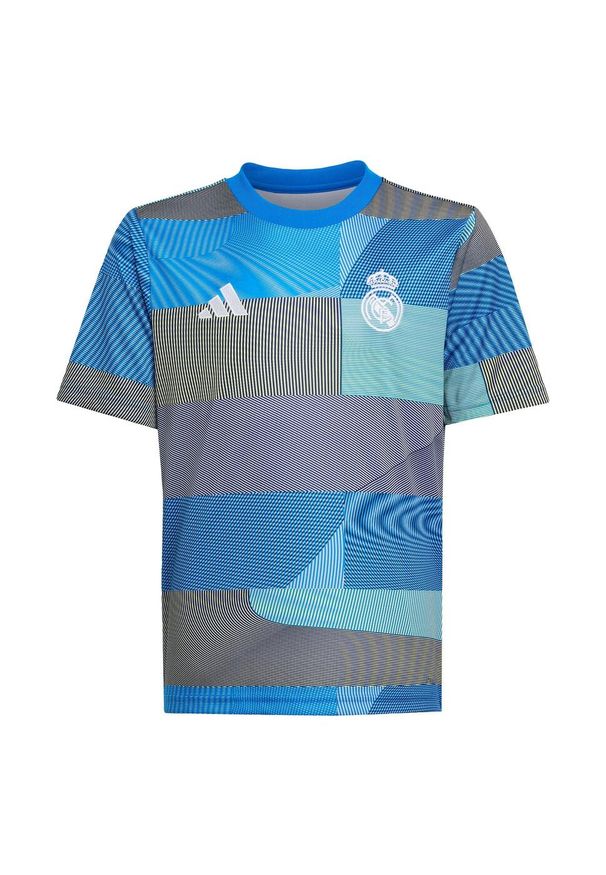 Adidas - Koszulka Real Madrid 25/26 Pre-Match Kids. Kolor: niebieski. Sport: piłka nożna