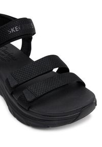 skechers - Skechers Sandały D'Lux Walker-Going-Out Vibes 119828/BBK Czarny. Kolor: czarny. Materiał: materiał #6