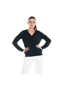 LEONE 1947 APPAREL - Damska bluza Cristal Shine. Kolor: czarny. Materiał: tkanina. Sport: fitness