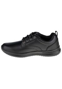 skechers - Buty do chodzenia męskie Skechers Delson Antigo. Zapięcie: sznurówki. Kolor: czarny. Materiał: materiał, skóra, syntetyk. Szerokość cholewki: normalna. Sport: turystyka piesza