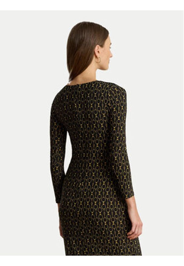 Lauren Ralph Lauren - LAUREN RALPH LAUREN Sukienka codzienna 200980037001 Czarny Slim Fit. Okazja: na co dzień. Kolor: czarny. Materiał: syntetyk. Typ sukienki: proste. Styl: casual