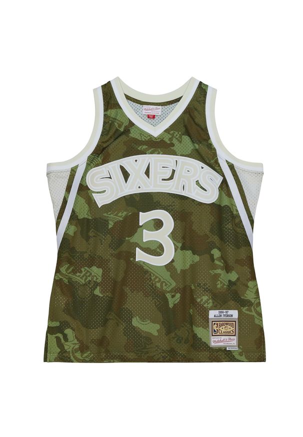 Mitchell & Ness - Koszulka Nba Philadelphia 76ers Allen Iverson. Kolor: wielokolorowy, brązowy, zielony. Sport: koszykówka