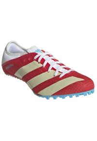 Adidas - Buty kolce adidas Sprintstar M GY3537 czerwone. Zapięcie: sznurówki. Kolor: czerwony. Materiał: materiał #4
