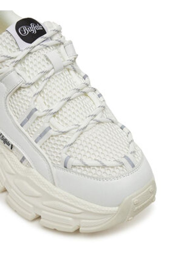 Buffalo Sneakersy Saturn Lace 1636351 Biały. Kolor: biały. Materiał: skóra