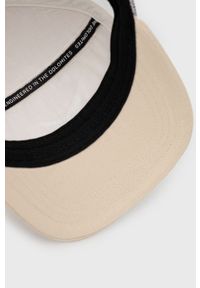 Salewa czapka Pure Salamander kolor beżowy z aplikacją. Kolor: beżowy. Wzór: aplikacja
