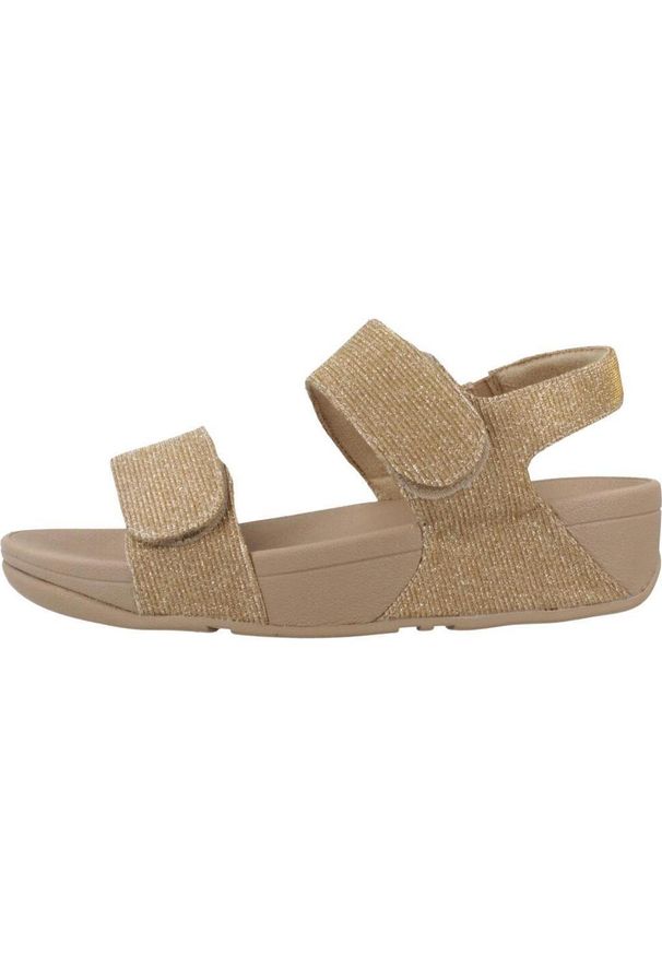 Flip*Flop - Sandały Fitflop Model Ga2 A94 Kolor Złoty. Kolor: żółty. Materiał: tkanina