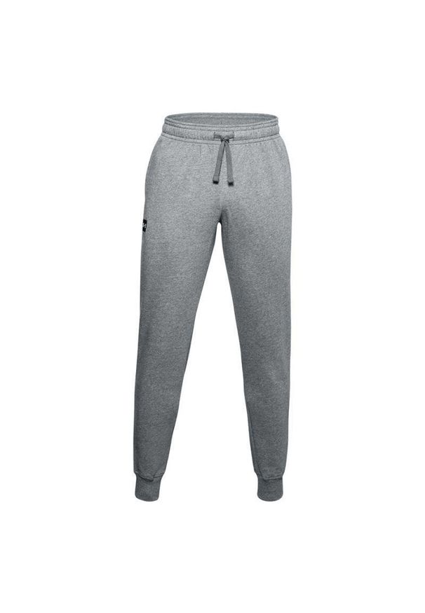 Under Armour - Męskie Spodnie Dresowe Rival Fleece. Kolor: szary. Materiał: dresówka. Sport: turystyka piesza