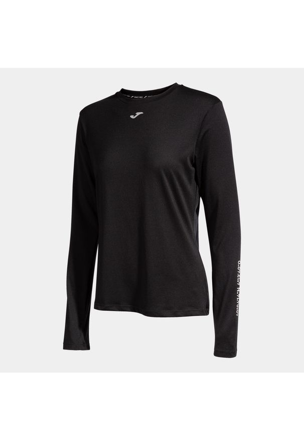 Longsleeve do biegania damski Joma R-Nature. Kolor: czarny. Długość rękawa: długi rękaw. Sport: bieganie