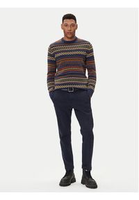 Barbour Sweter Case Fair MKN1027NY72 Granatowy Regular Fit. Kolor: niebieski. Materiał: wełna #3